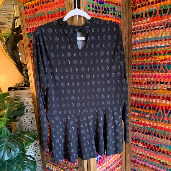Moon Phases Peplum Blouse - Picture 3 of 3